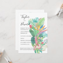 Tropisches Aquarell exotisches botanisches Blattwe