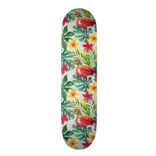 Tropisches Aquarell Skateboard