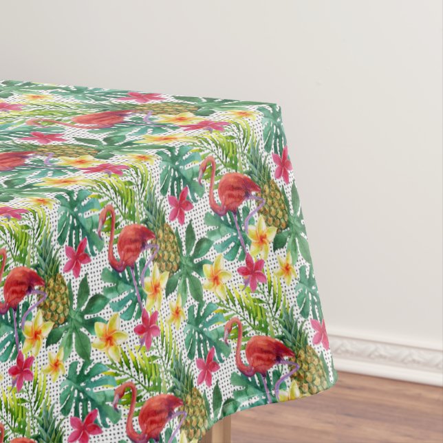 Tropisches Aquarell Tischdecke (Beispiel)