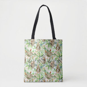 Tropisches Aquarell-Trägheits-Muster Tasche