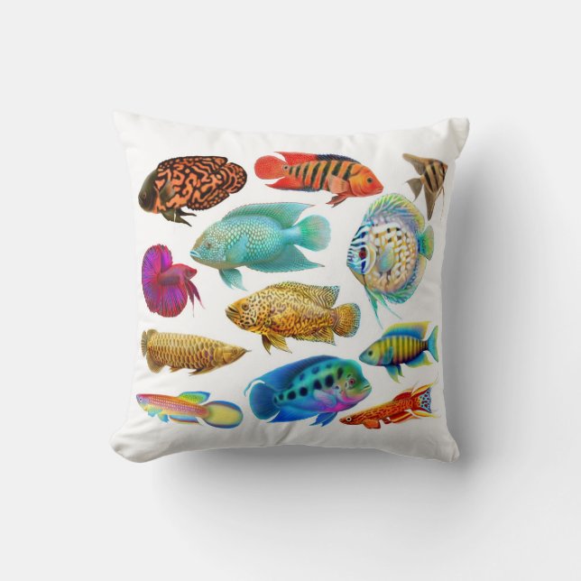 Tropisches Aquarium-Fisch-Frischwasserkissen Kissen (Vorderseite)