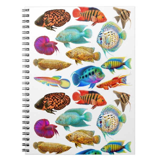 Tropisches Aquarium-Fisch-Notizbuch Notizblock (Vorderseite)