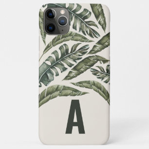 Tropisches Blatt und botanisches personalisiertes  Case-Mate iPhone Hülle