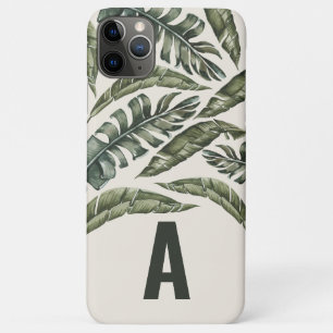 Tropisches Blatt und personalisierter botanischer  Case-Mate iPhone Hülle