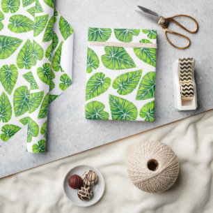 Tropisches Blätter Geschenkpapier