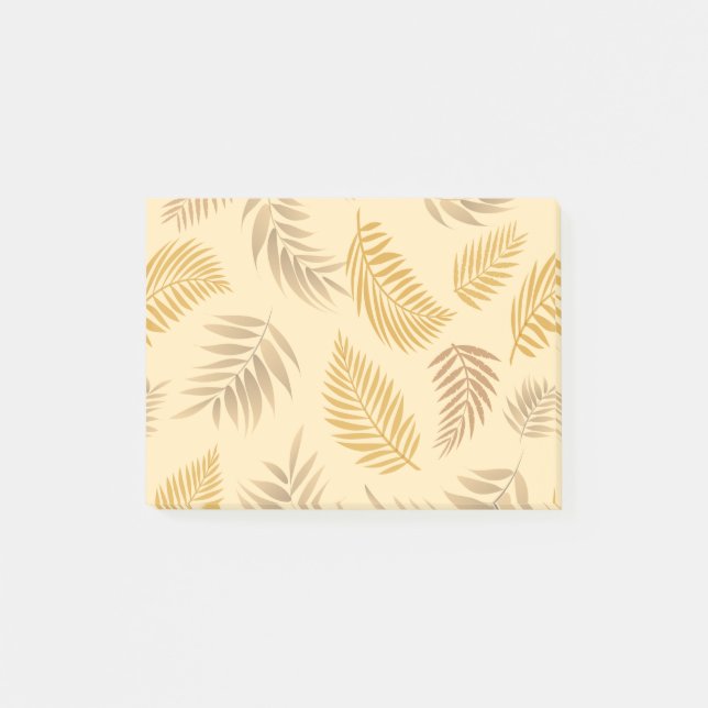 Tropisches Blätter-Muster 6 Post-it Klebezettel (Vorderseite)