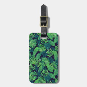 Tropisches Blätter-Muster Gepäckanhänger