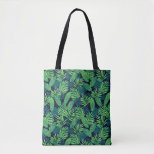 Tropisches Blätter-Muster Tasche