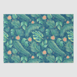 Tropisches Blattmuster Seidenpapier