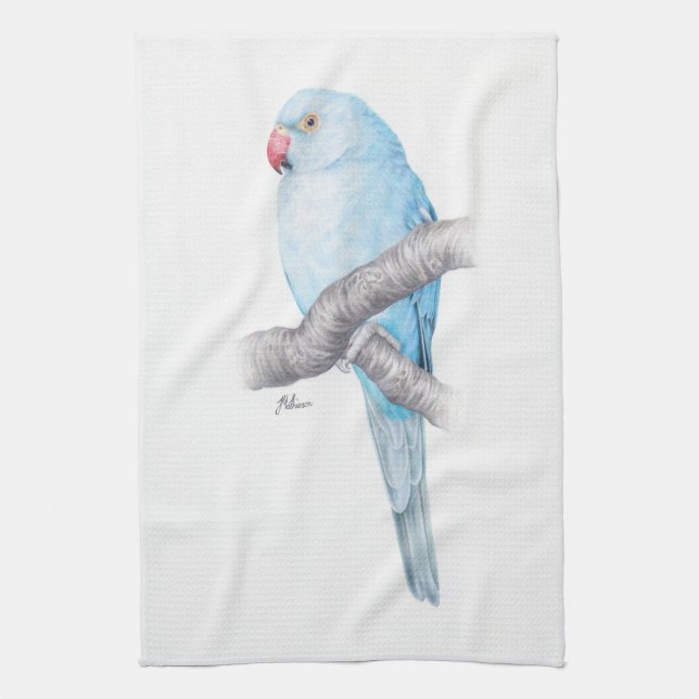 Tropisches blaues Papageien-Tee-Tuch Küchentuch (Vertikal)