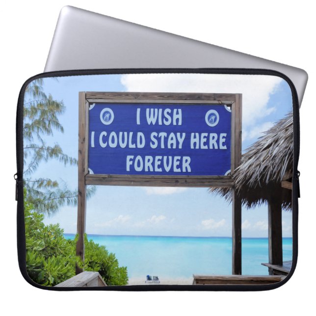 Tropisches Bliss Laptopschutzhülle (Vorderseite)