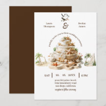 Tropisches Bliss | Personalisierter Hochzeitstorte