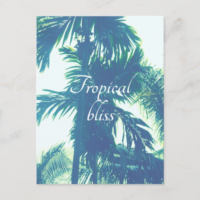 Tropisches Bliss Postkarte (Vorderseite)