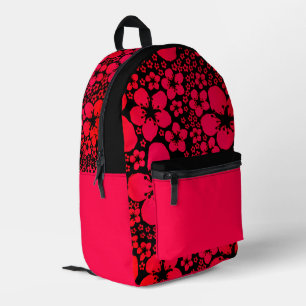Tropisches Blumen-Design-Rucksack Bedruckter Rucksack