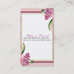 Tropisches Blumen-Orchidee Lila Chic Empfehle eine Empfehlungskarte