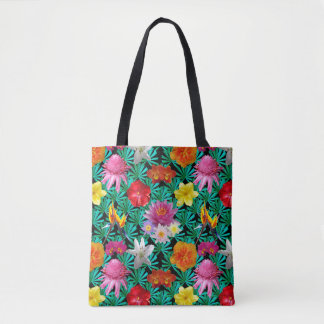 Tropisches Blumen Tasche