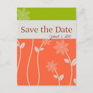 Tropisches Blut Save the Date Ankündigungspostkarte
