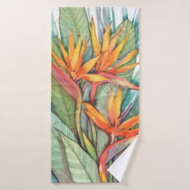 Tropisches botanisches Paradies II Badehandtuch (Badehandtuch)