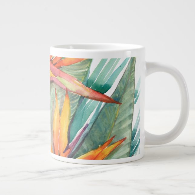 Tropisches botanisches Paradies II Jumbo-Tasse (Rechts)