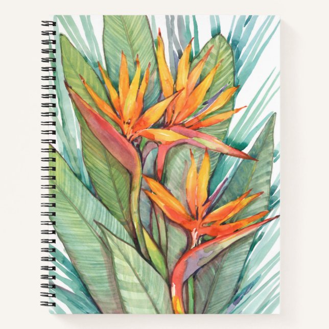 Tropisches botanisches Paradies II Notizbuch (Vorderseite)