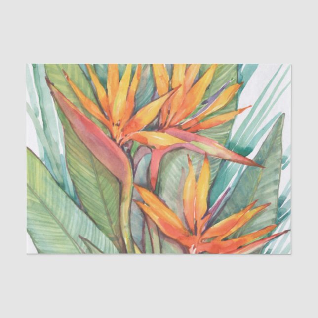 Tropisches botanisches Paradies II Seidenpapier (Vorderseite)