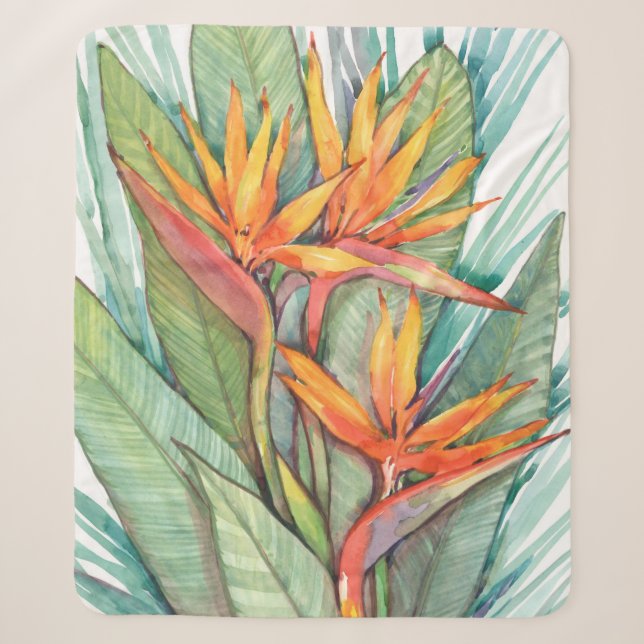 Tropisches botanisches Paradies II Sherpadecke (Vorderseite)