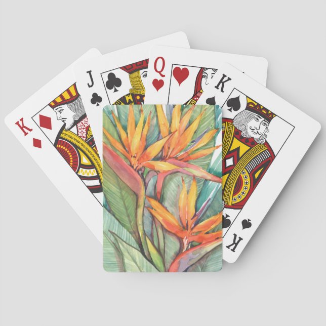 Tropisches botanisches Paradies II Spielkarten (Rückseite)