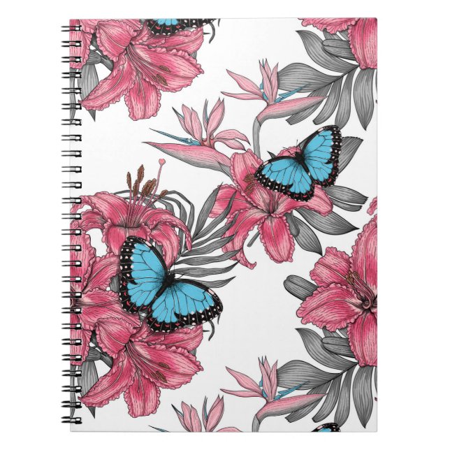 Tropisches Bouquet Notizblock (Vorderseite)