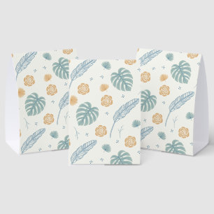 Tropisches Brautbad-Muster Boho Palmwedel Tischaufsteller