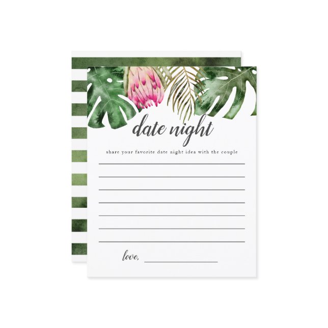 Tropisches Brautparty (Vorderseite/Rückseite Beispiel)