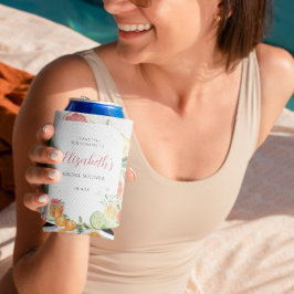 Tropisches Citrus-Brautparty Dosenkühler