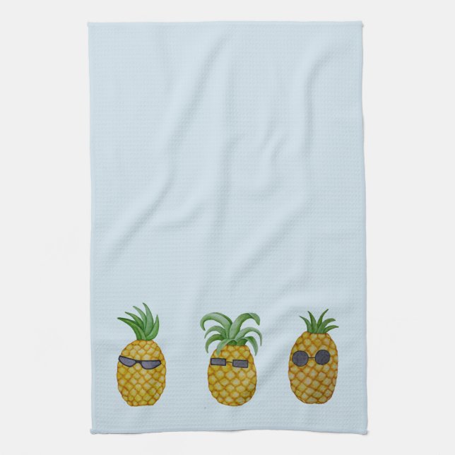 Tropisches cooles Ananas-Küchen-Tuch Geschirrtuch (Vertikal)