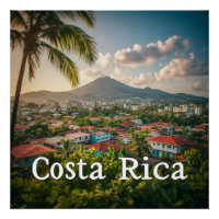 🌴 Tropisches Costa Rica Strandstadt-Dekor für Zuh