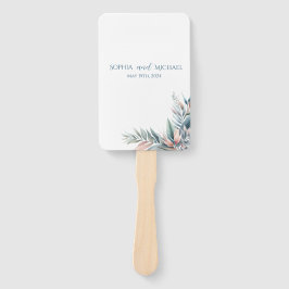 Tropisches Dream-Hochzeitsprogramm für Wasserfarbe Fächer