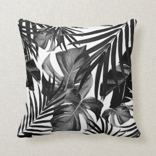 Tropisches Dschungel-Blätter Muster #10 Kissen