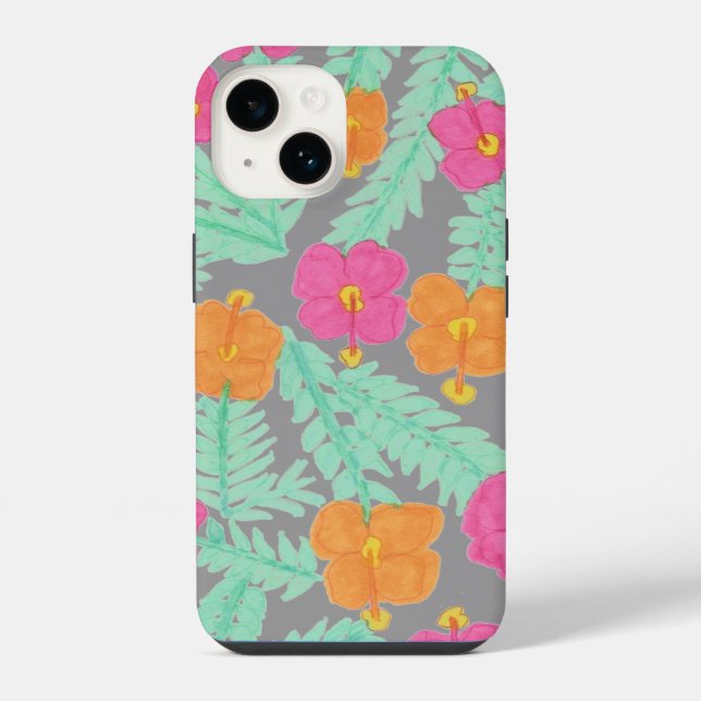 Tropisches Dschungel-iPhone-Case iPhone Hülle (Rückseite)