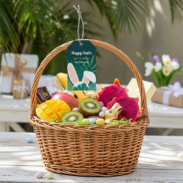 Tropisches Dschungel-Osterhase benutzerdefiniertes Geschenkanhänger