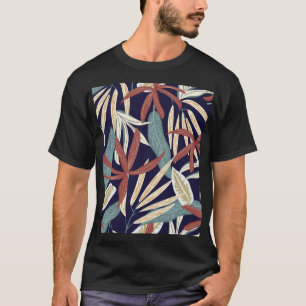 Tropisches Dunkel: kreative Pflanze T-Shirt