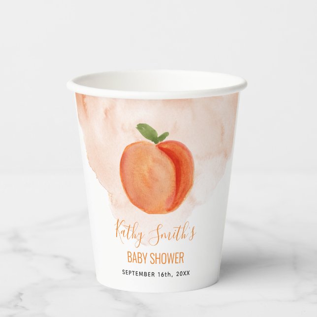 Tropisches Eiscreme-Brautparty Pappbecher (Vorderseite)