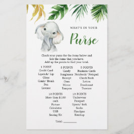 Tropisches Elephant Boy Baby Dusche Purgame