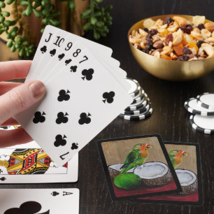 Tropisches Fest des Unzertrennlichen Gemälde von A Spielkarten