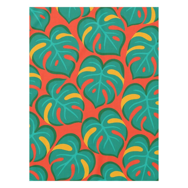 Tropisches Fiesta-Muster Tischdecke (Vorderseite)
