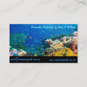 Tropisches Fisch-Great Barrier Reef Korallenmeer Visitenkarte