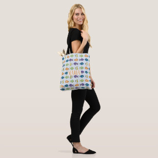 Tropisches FIsh-Muster - All-Over-Print-Tote-Beute Tasche