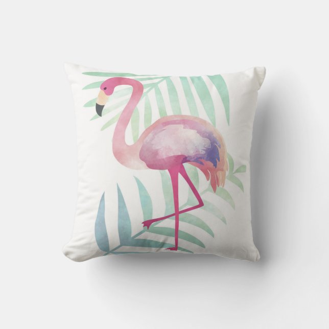 Tropisches Flamingo KISSEN (Vorderseite)