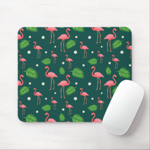 Tropisches Flamingo-Muster Mousepad