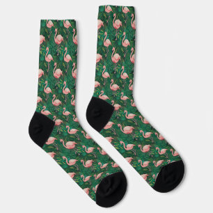 Tropisches Flamingo-Muster Socken