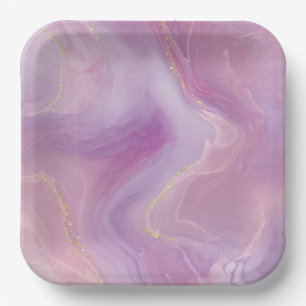 Tropisches Flamingo-Plateau Pappteller