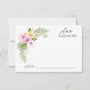 Tropisches Florales Strandbild - Eine Erinnerung t Dankeskarte
