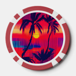Tropisches Flucht Fantasy Pokerchips